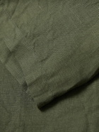 Kingsman - Drake's Convertible-Collar Linen Shirt - Green