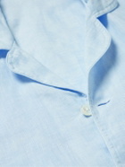 Emma Willis - Slub Linen Pyjama Set - Blue