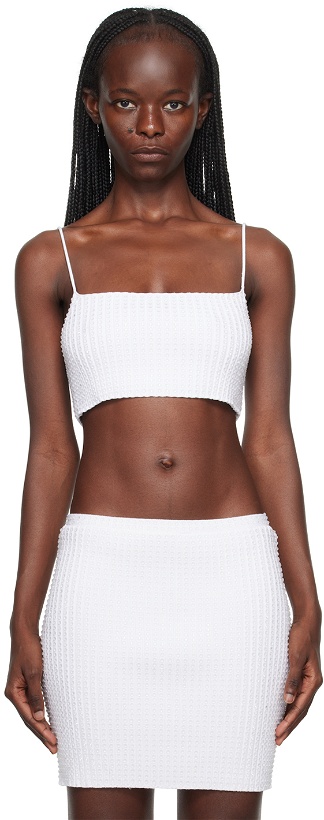 Photo: Alexander Wang White Embroidered Tank Top