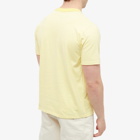 Armor-Lux Men's 59643 Organic Stripe T-Shirt in Milk/Neon Yellow