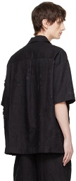 Feng Chen Wang Black Distressed Shirt