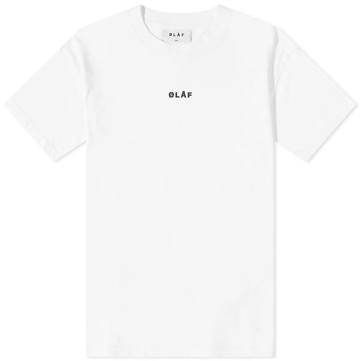 Photo: Olaf Hussein Men's Block Logo T-Shirt in Optical White