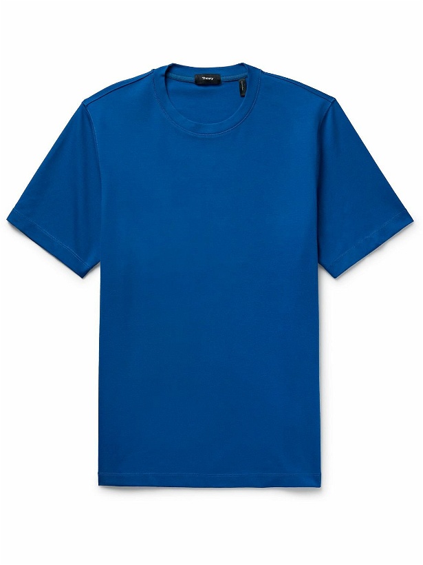 Photo: Theory - Ryder Stretch-Jersey T-Shirt - Blue