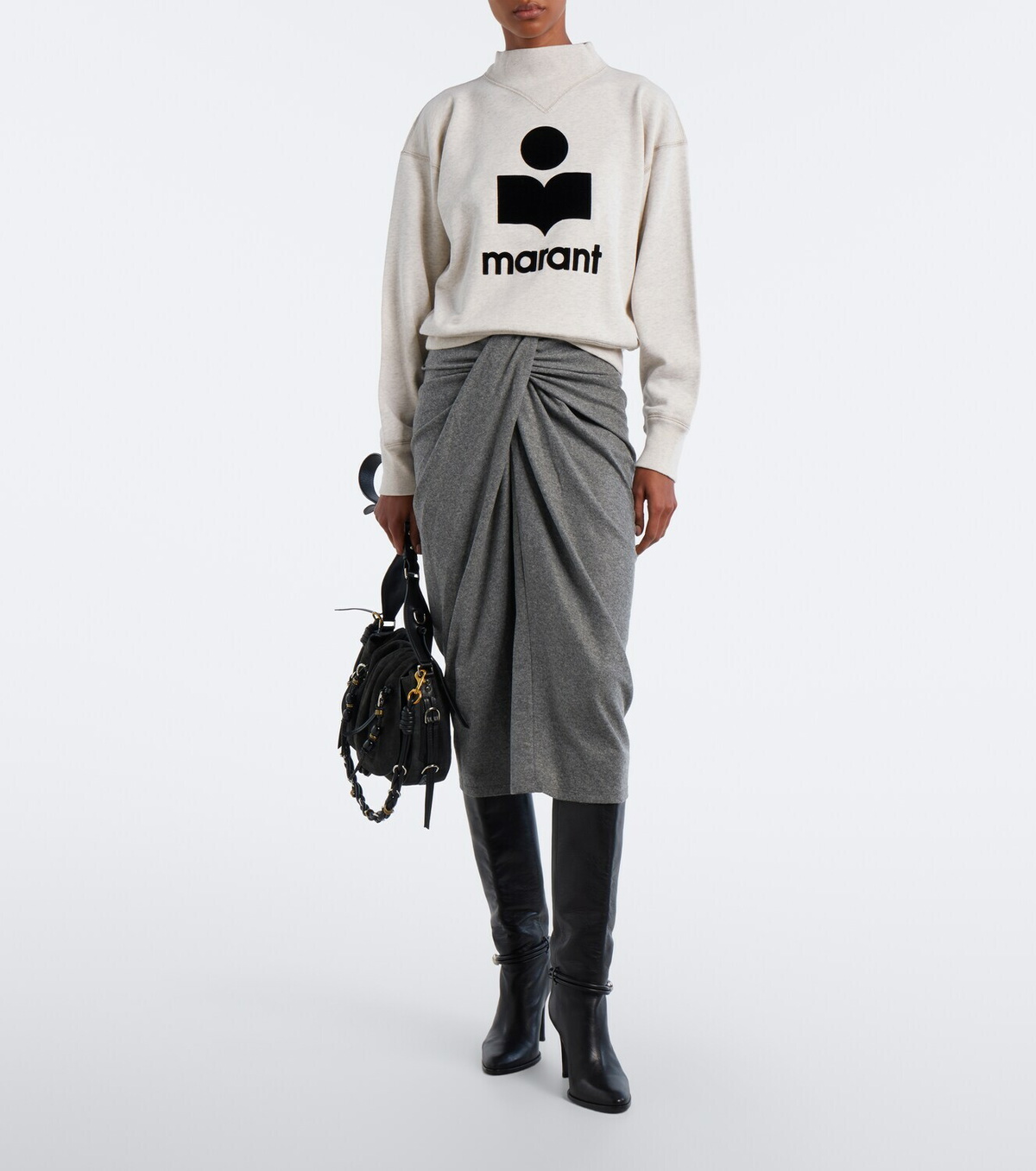 Marant Etoile Moby logo cotton-blend sweatshirt