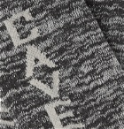 Cav Empt - Logo-Intarsia Mélange Cotton-Blend Socks - Gray