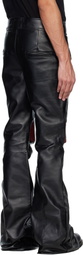 Swampgod Black Leather Xeno Pants