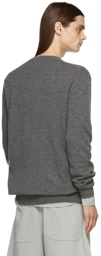 Comme des Garçons Shirt Grey Knit Lambswool Crewneck