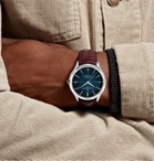 Baume & Mercier - Clifton Baumatic Automatic Chronometer 40mm Stainless Steel and Alligator Watch, Ref. No. M0A10517 - Blue