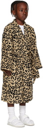 OAS Kids Beige Leopard Bathrobe