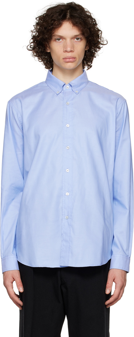 Maison Margiela Blue Button-Up Shirt Maison Margiela