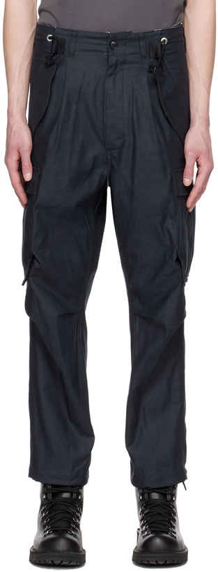 Photo: meanswhile Navy Fatigue Overwrap Trousers