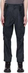 meanswhile Navy Fatigue Overwrap Trousers