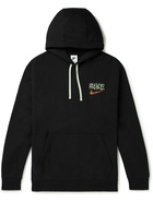 Nike - Logo-Print Cotton-Blend Jersey Hoodie - Black