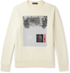Undercover - Appliquéd Printed Loopback Cotton-Jersey Sweatshirt - Neutrals