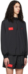 424 Black Half-Zip Jacket