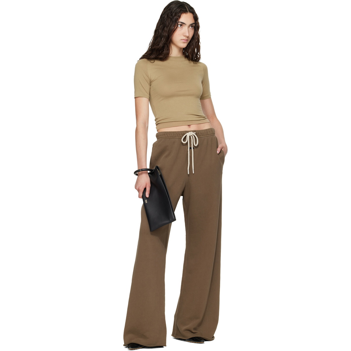 Fear of God ESSENTIALS Brown Raw Cut Lounge Fit Sweatpants