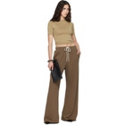Fear of God ESSENTIALS Brown Raw Cut Lounge Fit Sweatpants