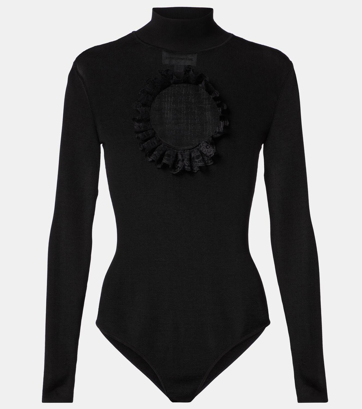 Self-Portrait x Christopher Kane lace-trimmed cutout bodysuit