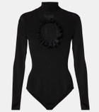 Self-Portrait x Christopher Kane lace-trimmed cutout bodysuit