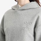 Closed Women's Folded Hem Hoodie in Light Grey Melange