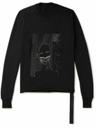 DRKSHDW by Rick Owens - Printed Cotton-Jersey Sweatshirt - Black