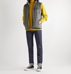 Faherty - Atmosphere Slim-Fit Reversible Quilted Padded Shell and Mélange Jersey Gilet - Gray