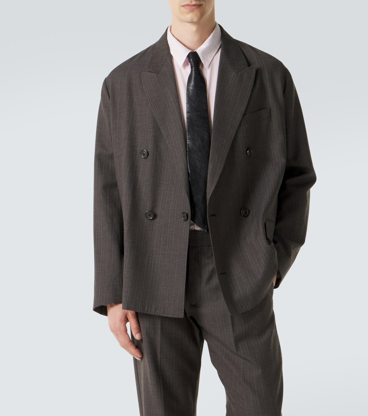 Our Legacy Halt striped wool and cotton blazer