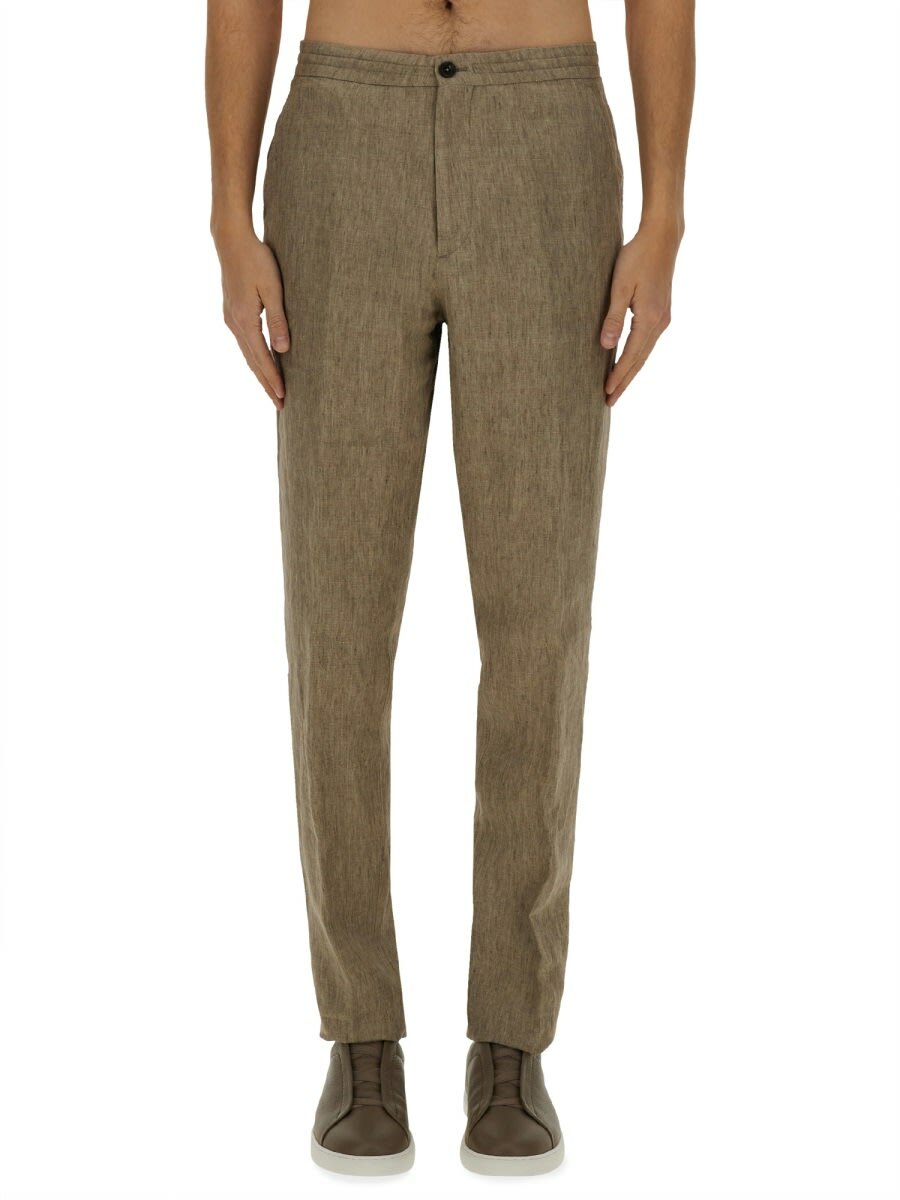 Zegna Linen Jogger Pants