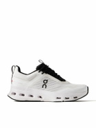 ON - Cloudnova X Rubber-Trimmed Mesh Running Sneakers - White