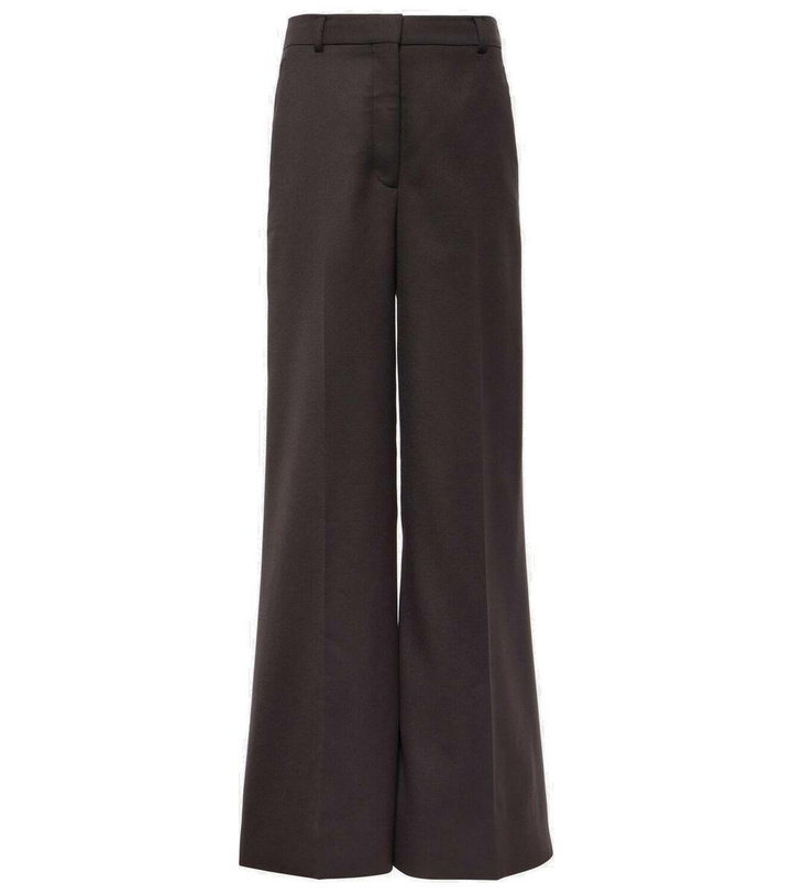 Photo: Stella McCartney High-rise wool wide-leg pants