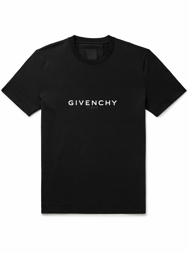 Photo: Givenchy - Logo-Print Cotton-Jersey T-Shirt - Black