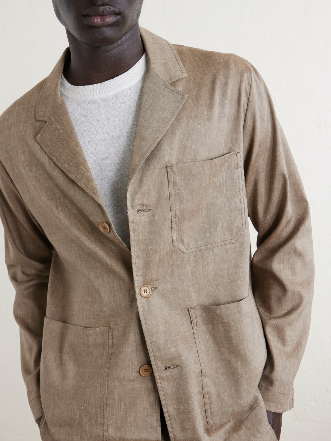 Frescobol Carioca - Lima Cotton Blazer - Neutrals