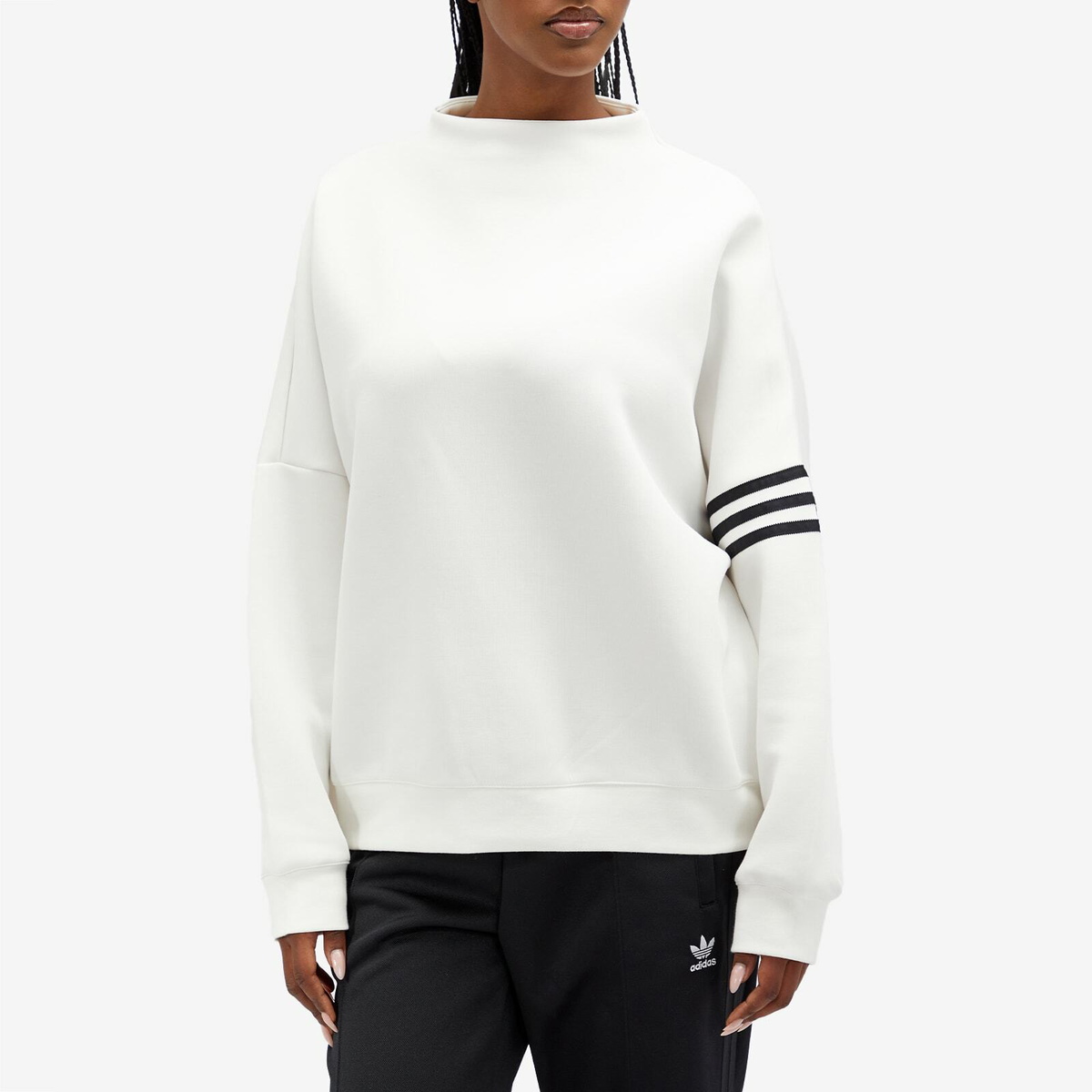 Adidas Women's Neucl Oversized Sweat in Cloud White adidas