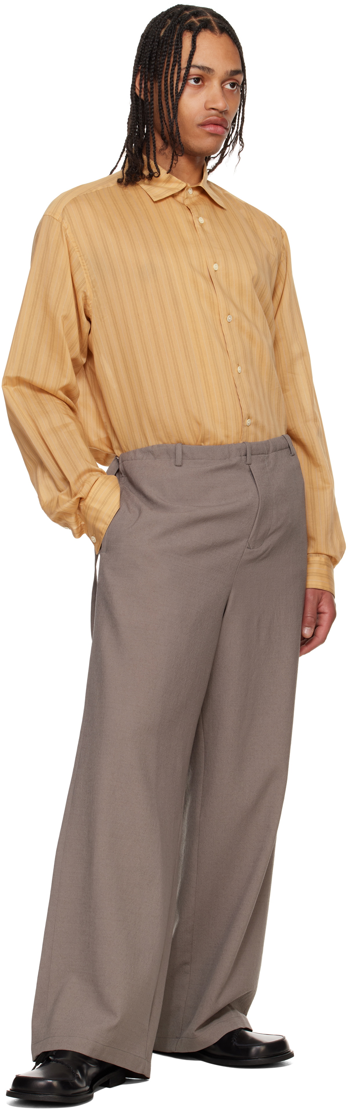 SOSHIOTSUKI Yellow Vintage Lawn Shirt