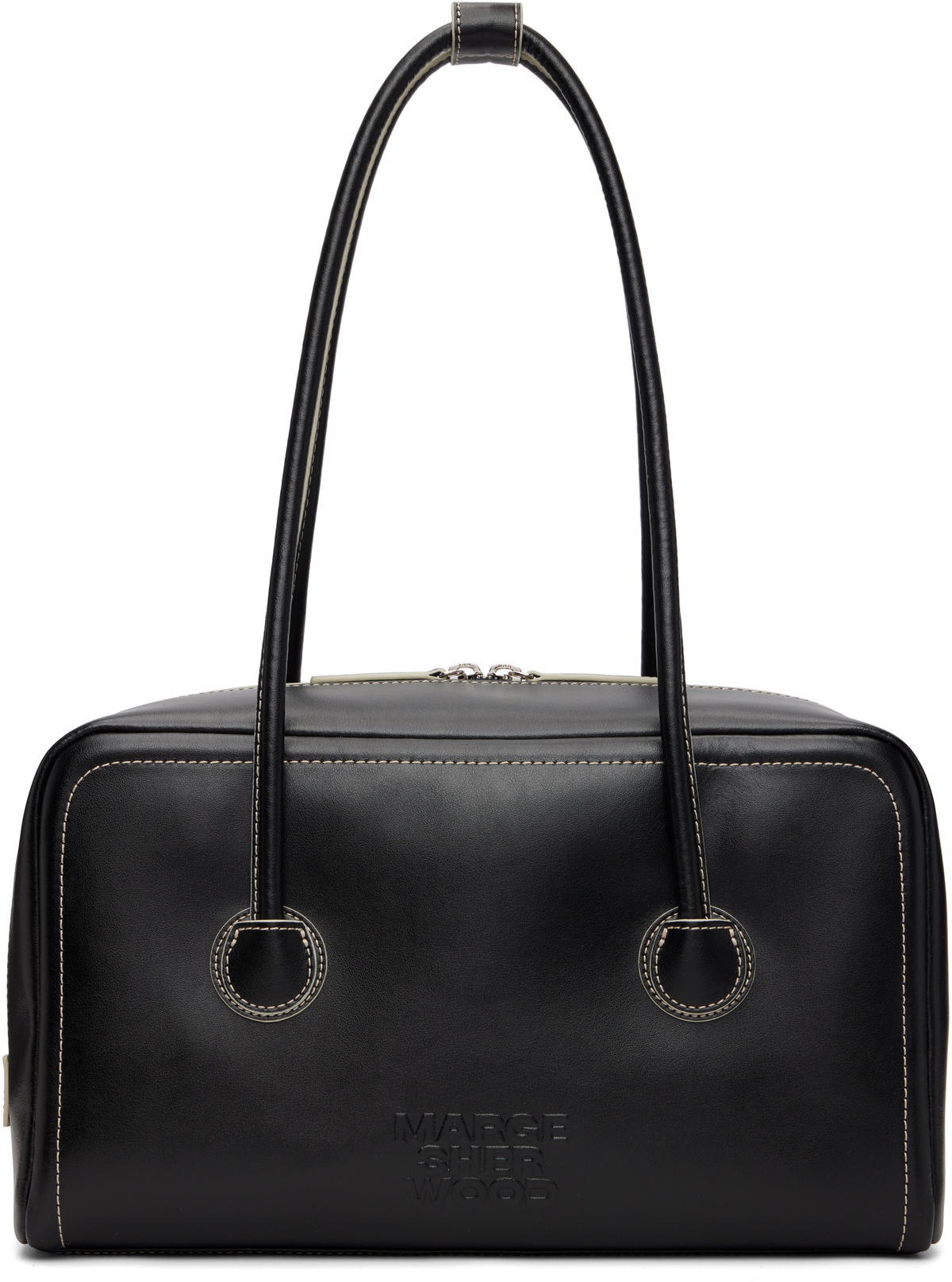 MARGESHERWOOD Black Soft Boston Bag