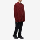 Balenciaga Men's Reversible Oversized Check Overshirt in Red