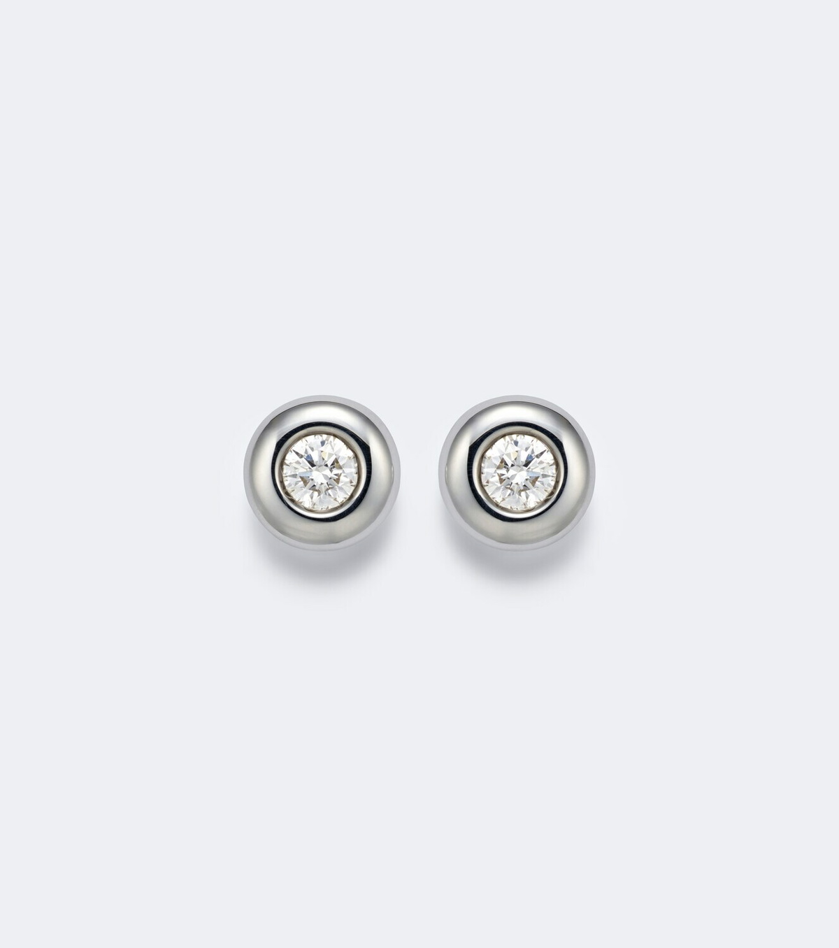 David Yurman Sterling silver earrings with diamonds