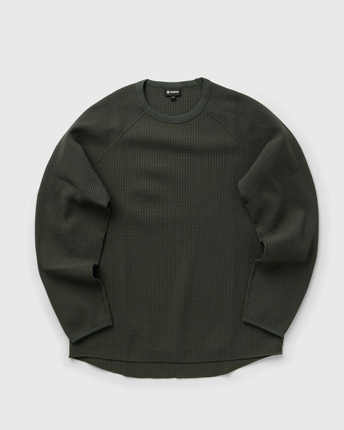 Goldwin WF Light L/S T-shirt Green Mens Longsleefe