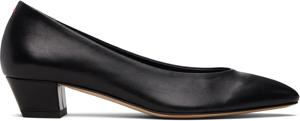 Aeyde Black Helia Low-Cut Heels