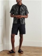 Outerknown - Convertible-Collar Linen-Jacquard Shirt - Black