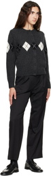 Nothing Written Black Frame Wool Trousers