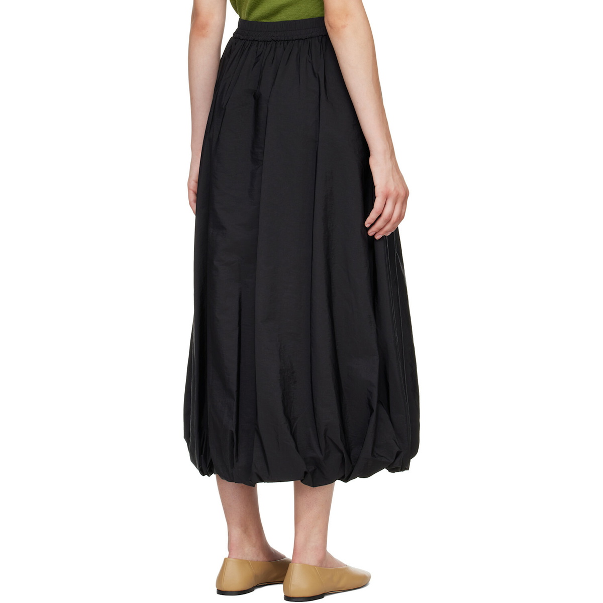 Weekend Max Mara Black Ciurma Midi Skirt