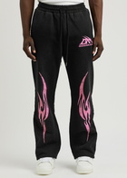God Made Heritage Printed Cotton Sweatpants Black
