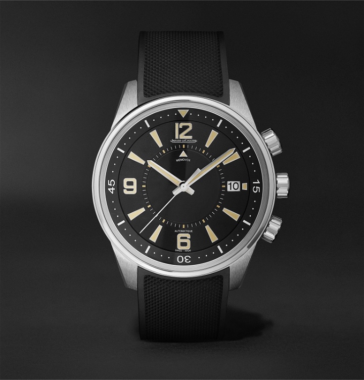 Photo: Jaeger-LeCoultre - Limited Edition Polaris Memovox Automatic 42mm Stainless Steel and Rubber Watch, Ref No. 9038670 - Black