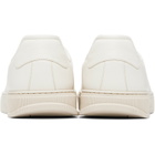 Ferragamo Off-White Elastic Lace Sneakers