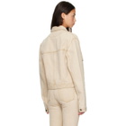 KHAITE Beige Tomer Collared Denim Jacket
