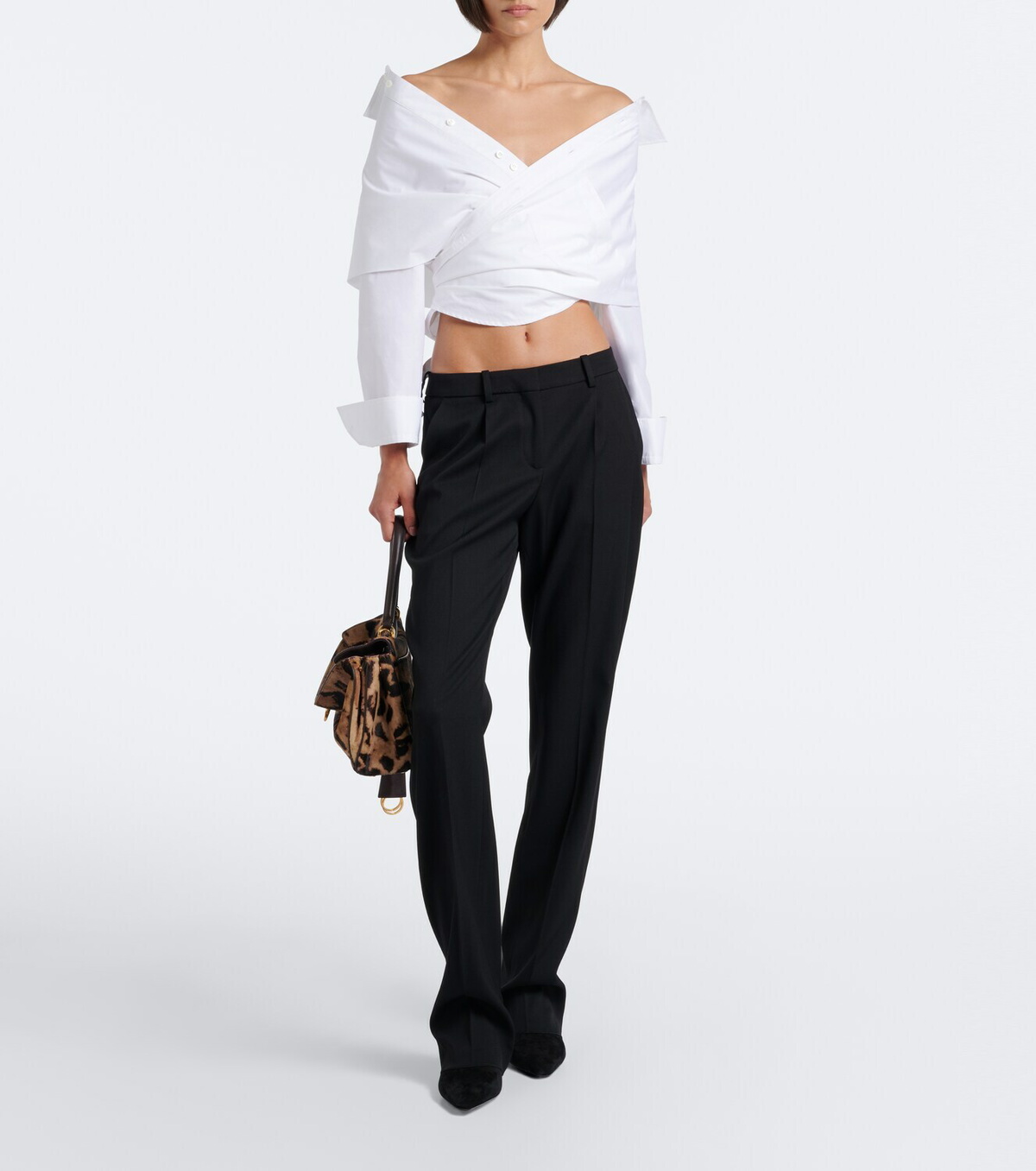 Balenciaga Rodeo Small calf hair shoulder bag