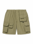 FrizmWORKS - Nyco Straight-Leg Nylon and Cotton-Blend Cargo Shorts - Green