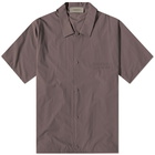 Fear of God ESSENTIALS Men's Nylon Short Sleeve Shirt in Plum