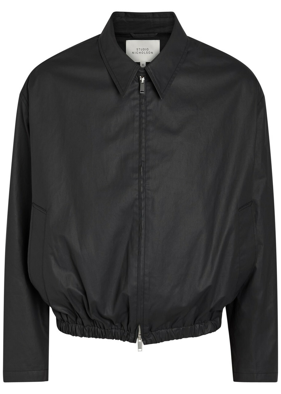 Studio Nicholson Waxed Cotton Jacket Black